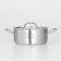 Hanna Knövell stainless steel pan with a lid, 2 l, d = 18 cm, h = 8 cm, wall thickness 0.6 mm, induction