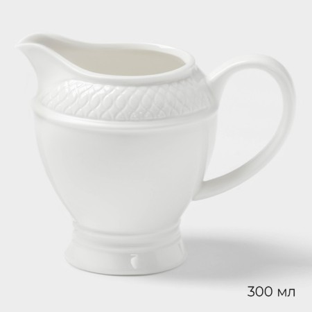 Serving set Magistro Argos, 2 items: milkman 300 ml, sugar tower 300 ml, white color-3