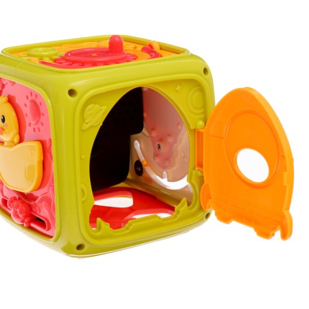 Developing toy "smart cube", 3 in 1: ionic, sorter, bisikub, sound-6