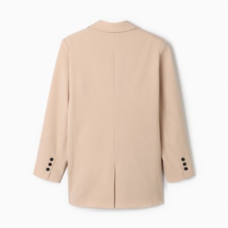 Jacket female double-breasted Mist Plus-Size, r.58, beige-7