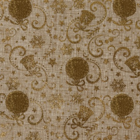Losk "New Year's toys", 48 × 48 cm, gold color-1