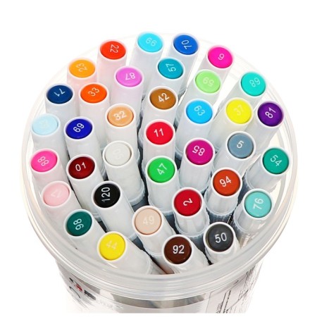 A set of professional markers of 36 colors, mowed tip-1