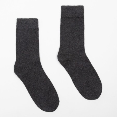 Male wool socks, dark gray color, size 43-46