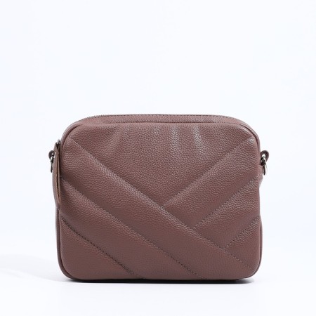 Richet Cross-Boda Bag on a zipper, external pocket, brown color