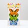 A butterfly for decor and floristry, on a clothespin, plastic, mix, 1 pc., 8 cm