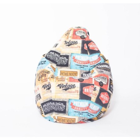 Mear-bag “Pear” average, diameter 75 cm, height 120 cm, label print