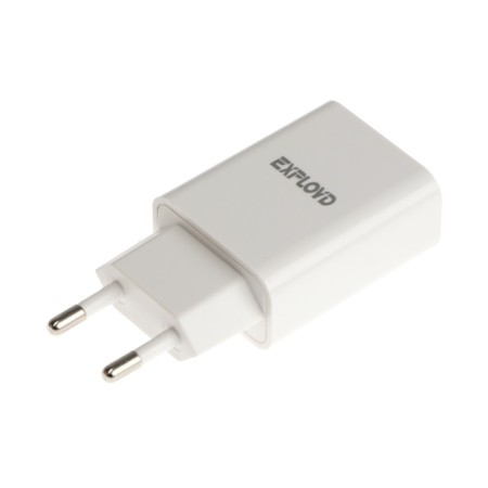 EXPLOYD EX-Z-1419, 1 USB, 2.4 A, white network-1