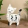 Eternal calendar "cat" tree 15x22x6 cm