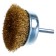 Brush for a bison drill 3525-063_z02, "cup", twisted, brass, steel, 0.3 mm, 63 mm