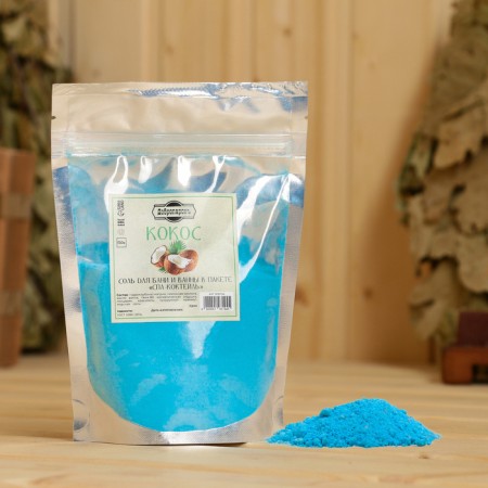 Salt - scrub for a bath and a bath in the package "Spas -Cockete" Cocokos 150 grams "Dobroparov"