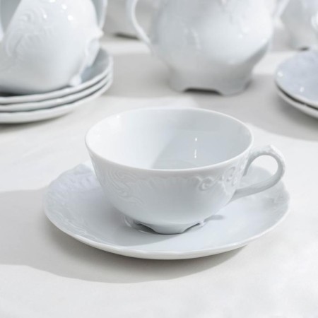 Tea service for 6 people, 15 items: 6 cups 220 ml, 6 saucer d = 15.7 cm-1