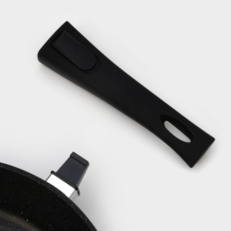 Flot Dilan "Elite", d = 28 cm, anti -stick coating, plastic handle, glass cover-4