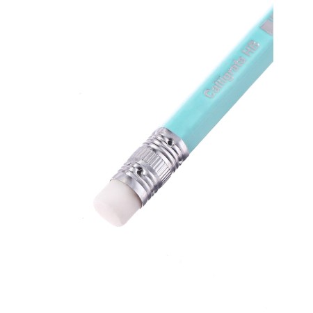 Chernographic pencil (simple) Hb, Calligrata Pastel, with an eraser, sharpened, plastic, hexagonal, mix-7