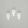 The hook for the picture is plastic, medium white, 3 pcs.