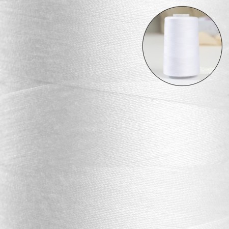 Threads 40/2, No. 120, 5000 m, white color No. 1301-1
