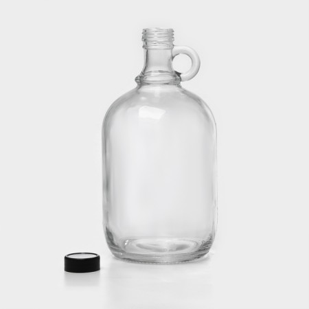 A glass bottle with a hera handle, 2.05 liters-4