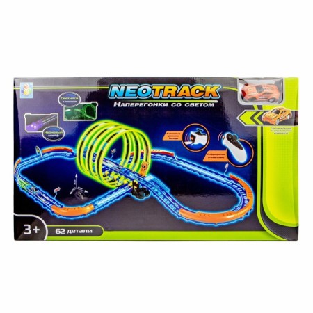 NEOTRACK Autotrack, 62 parts, luminous, IR management, included 1 machine with a battery-3