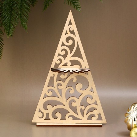 Salvetnik from plywood "Christmas tree"-2