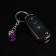 Cartage keychain, cube, metal, mother -of -pearl