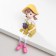 Souvenir Polystone "Boy/Girl with Fruits" Long legs mix 5.5x5x5x20 cm