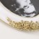 Photo frame Polystone 10x15 cm Oval "Golden Bird and Roses" White 20x15 cm