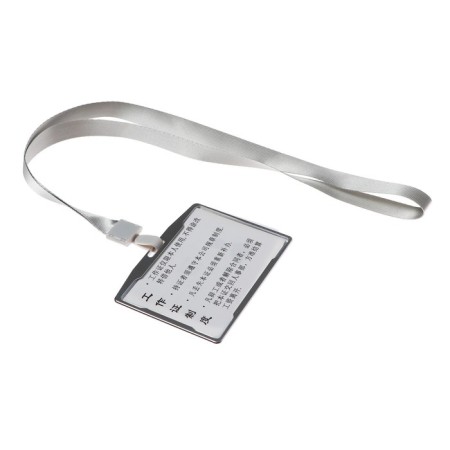 Horizontal badge carman (external 105 x 75mm), internal 97 x 66 mm, metal, silver, tape 40 cm-2