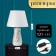 Hell lamp "Messina" E14 40W silver 25x25x44 cm