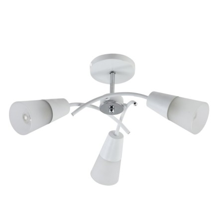 Lamp on the ESCADA rod, 1109/3P White. 3x40W, E14, 520x520x240 mm, white/chrome color-1