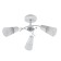 Lamp on the ESCADA rod, 1109/3P White. 3x40W, E14, 520x520x240 mm, white/chrome color