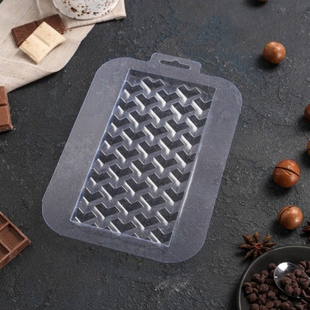 Form for chocolate and sweets Plastic "Tiles Extra Cubes", Perennial Color-2