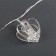 Garland “thread” 4.5 m with nozzles “Prishchka-heart”, IP20, transparent thread, 20 LED, white glow, 220 V
