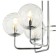 Stely 6xe14 ceiling chandelier 40W, size 64x64x53 cm, color chromium