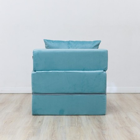 Walked armor-bed "Essen", velor fabric, mint color-2
