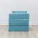 Walked armor-bed "Essen", velor fabric, mint color