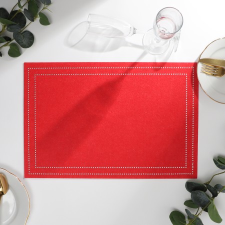 Serving shade "Style", cent, red, 30*45 cm, felt