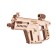 Mechanical 3D puzzle made of wood "assault rifle"