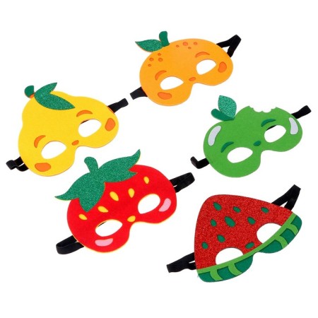 Carnival set of masks "Fruit party", 5 pcs.-10