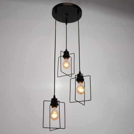 Economic light "Tempo" 3x40W E27 Black 49x49x78 cm.-1