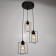 Economic light "Tempo" 3x40W E27 Black 49x49x78 cm.