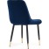 SEDA 1 Metal/velor, black/blue 52x60x87 cm stool