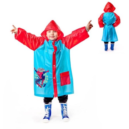 Children's raincoat, size l, 110-120 cm, spider-man-1