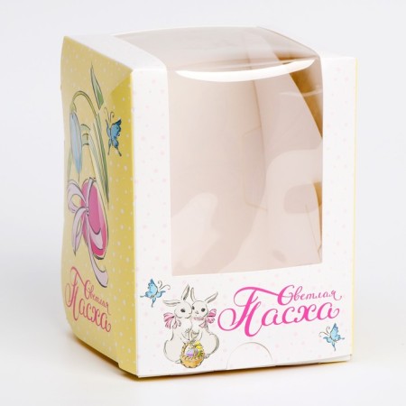 Easter box with the Bright Easter window, 12.5 x 9.5 x 9.5 cm