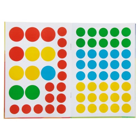 The training book “Choose in size: more - less”, 50 reusable stickers-2