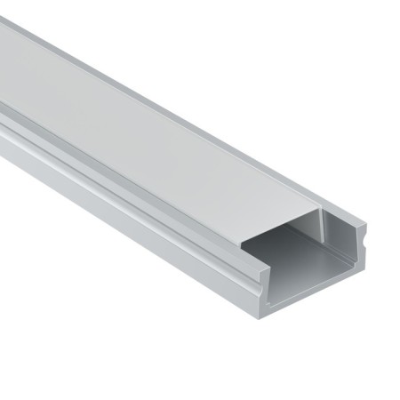 Aluminum profile LED Strip Alm001S-2M, 200x1.5x0.6 cm, silver color