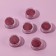 A set of sparkles for decor, fine grinding, fuchsia color, 6 pieces