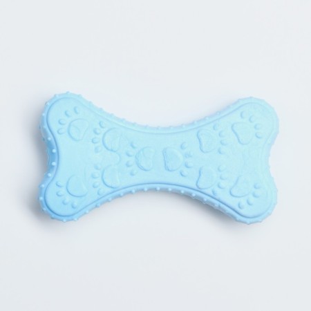 Toy floating "paws" Piggon Premium, foamed TPR, 10.5 x 5.5 x 2 cm, blue-1