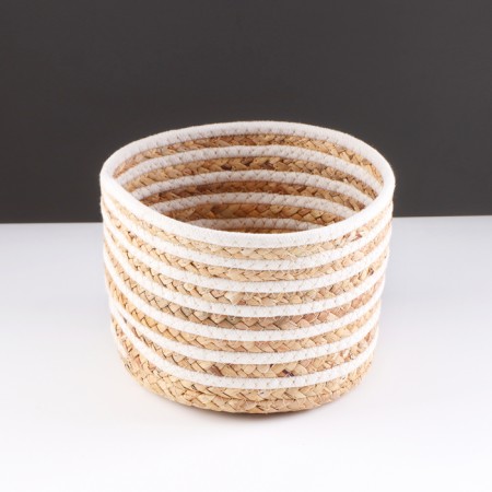 Storage basket "Ecuador", 23 x 23 x 17 cm, natural. white-1