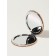 Folding mirror, d = 7.2 cm, with an increase, brown/orange color