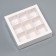 Box for 9 sweets, 13.7 x 13.7 x 3.5 cm. Confectionery packaging