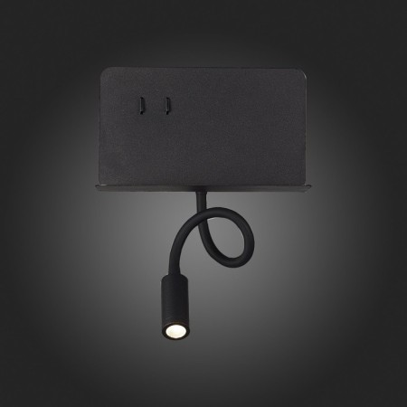 Wall lamp ST LUCE. SL1576.401.02. 2x3 watts, LED, 4000K, 470 LM, 20x15 cm, black color-10